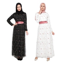 Chiffon pesado kebaya abaya Modern Mulheres Muçulmanas Arábia Saudita Vestuário Dubai hijab Vestido
